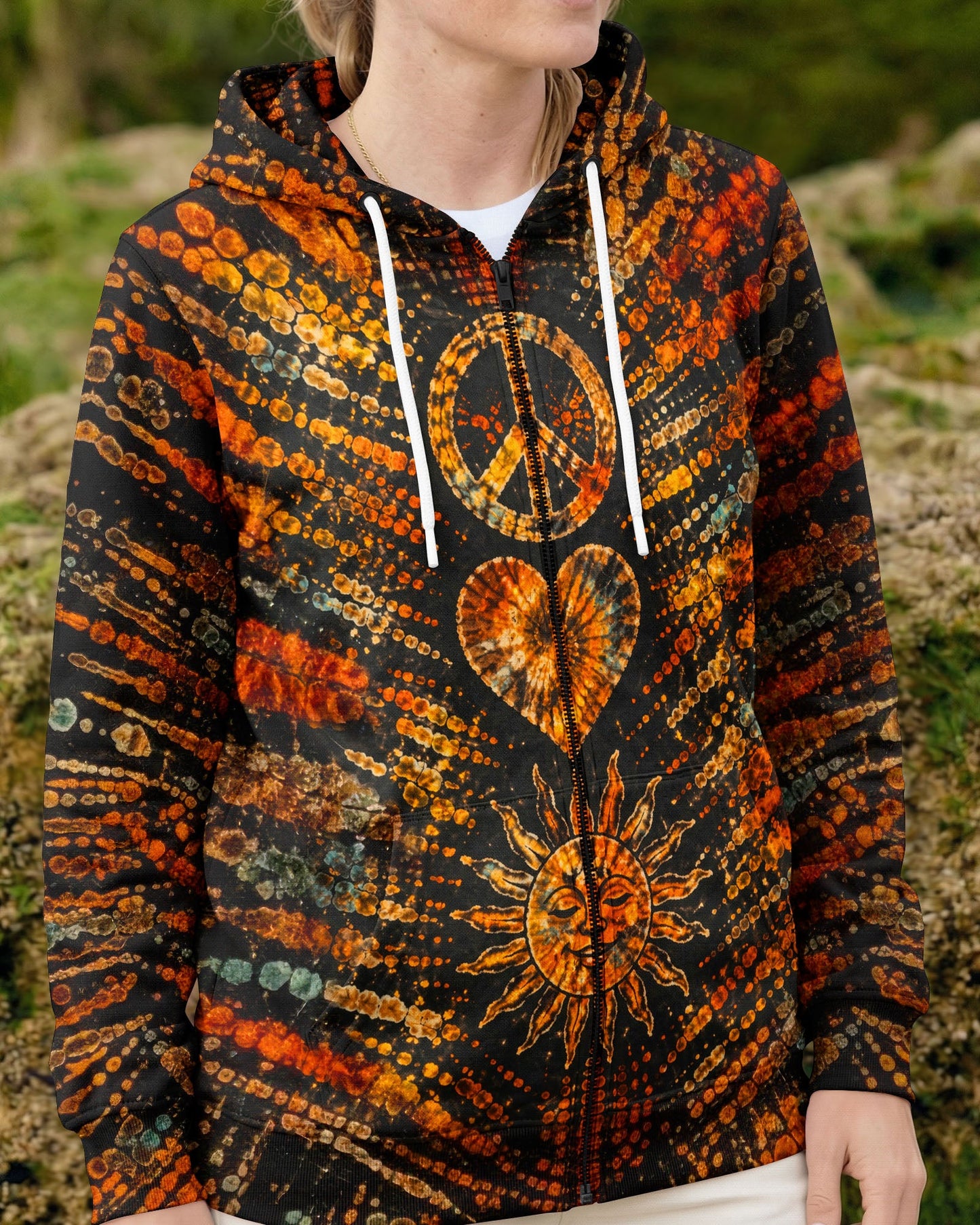 PEACE LOVE HIPPIE SUN ALL OVER PRINT - TLTW0104261