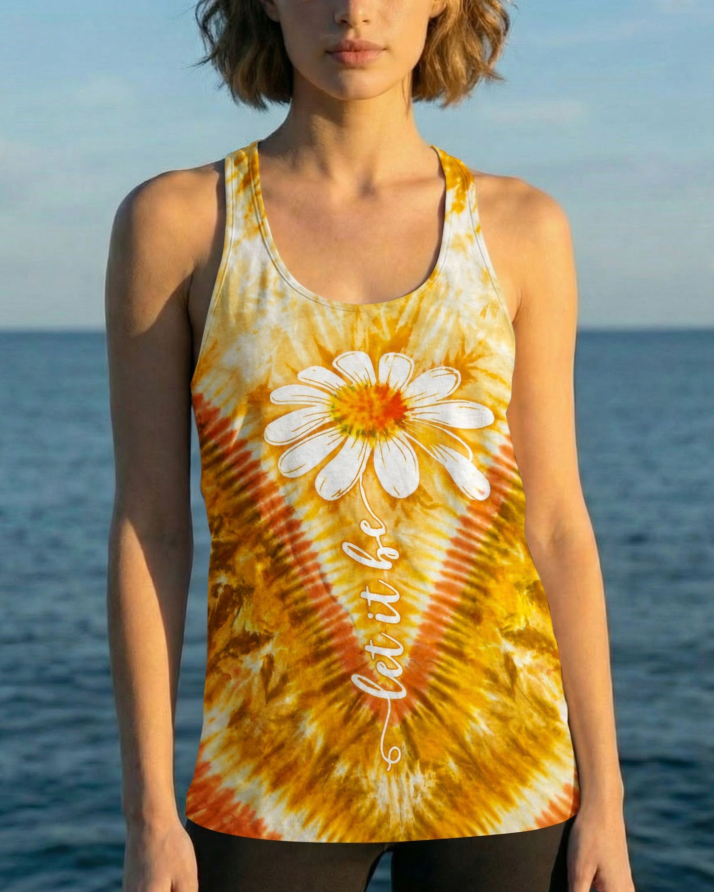 LET IT BE DAISIES V PATTERN  ALL OVER PRINT   - TLTW0107261