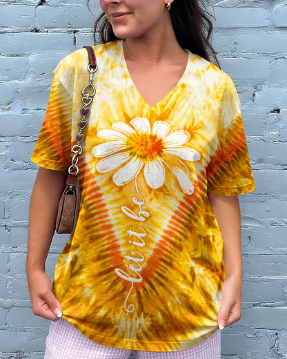 LET IT BE DAISIES V PATTERN  ALL OVER PRINT   - TLTW0107261
