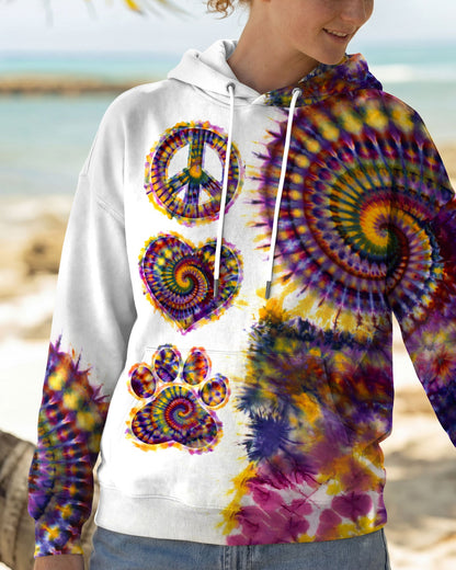 PEACE LOVE PAW SWIRL ALL OVER PRINT - TLTW0204262
