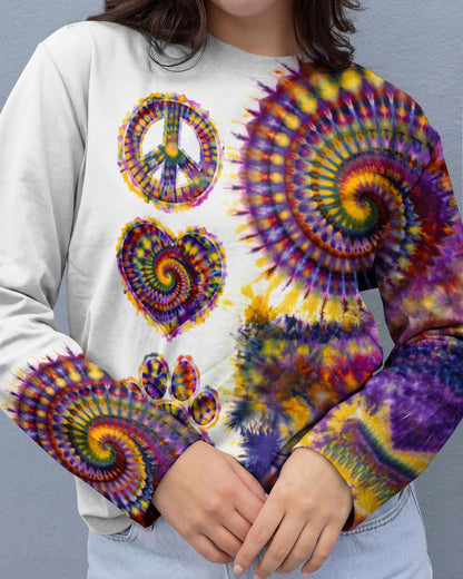 PEACE LOVE PAW SWIRL ALL OVER PRINT - TLTW0204262