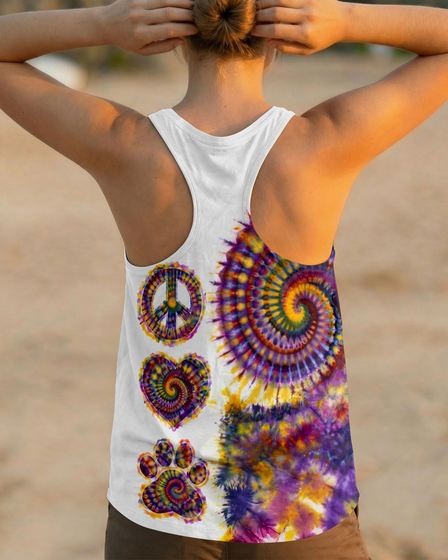 PEACE LOVE PAW SWIRL ALL OVER PRINT - TLTW0204262