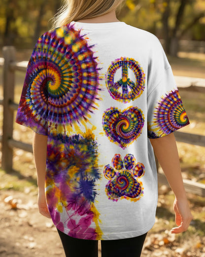 PEACE LOVE PAW SWIRL ALL OVER PRINT - TLTW0204262