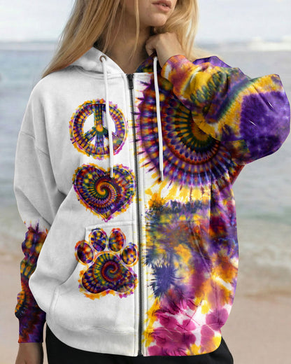 PEACE LOVE PAW SWIRL ALL OVER PRINT - TLTW0204262