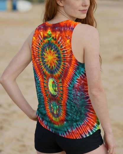 HIPPIE SUN MOON STARS SWIRL ALL OVER PRINT  - TLTW0304263