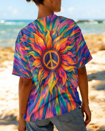 SUNFLOWER PEACE BURST ALL OVER PRINT - TLTW0306263