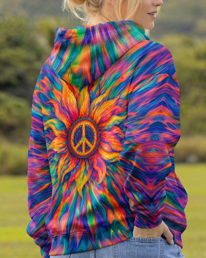 SUNFLOWER PEACE BURST ALL OVER PRINT - TLTW0306263