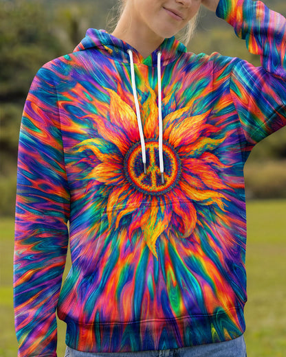 SUNFLOWER PEACE BURST ALL OVER PRINT - TLTW0306263
