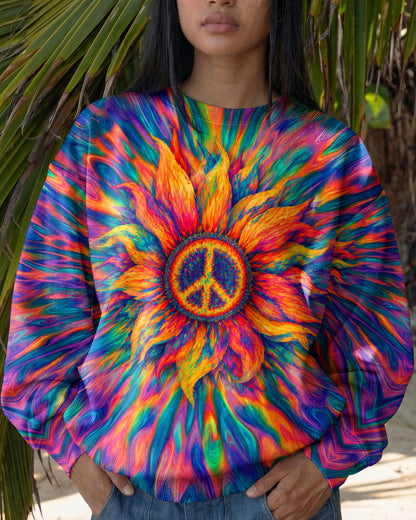 SUNFLOWER PEACE BURST ALL OVER PRINT - TLTW0306263