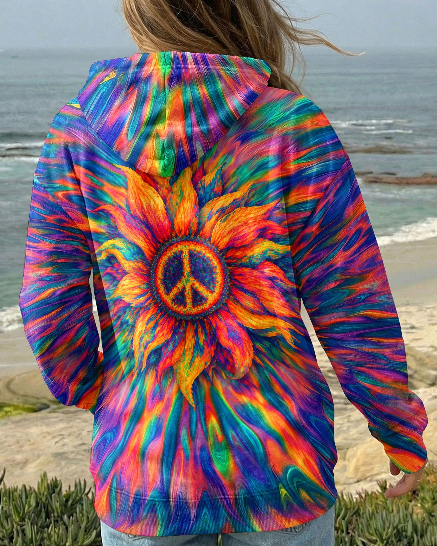 SUNFLOWER PEACE BURST ALL OVER PRINT - TLTW0306263