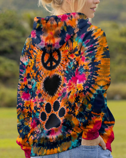 PEACE LOVE PAW PRINT ALL OVER PRINT - TLTW0406261