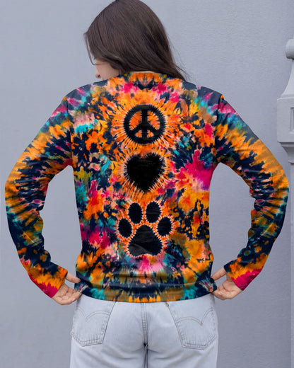 PEACE LOVE PAW PRINT ALL OVER PRINT - TLTW0406261