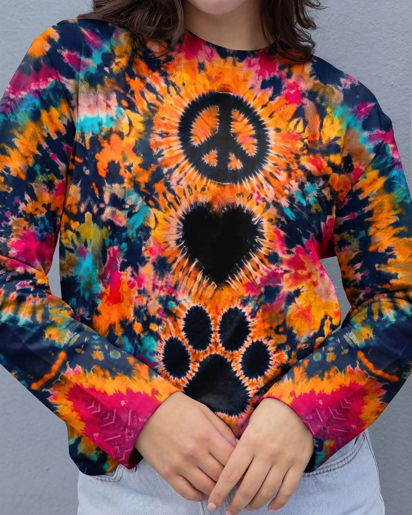 PEACE LOVE PAW PRINT ALL OVER PRINT - TLTW0406261