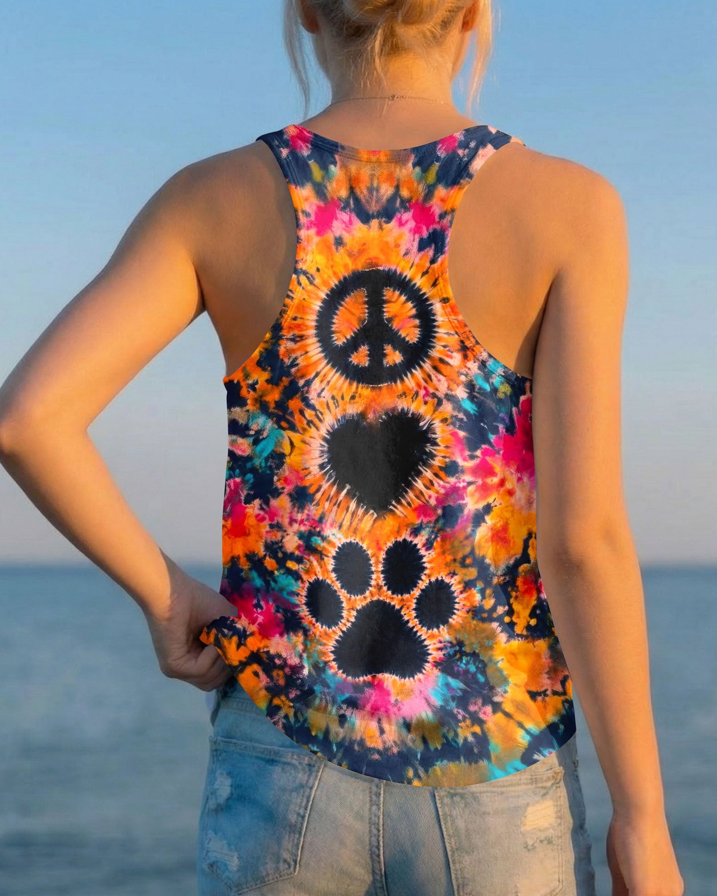 PEACE LOVE PAW PRINT ALL OVER PRINT - TLTW0406261