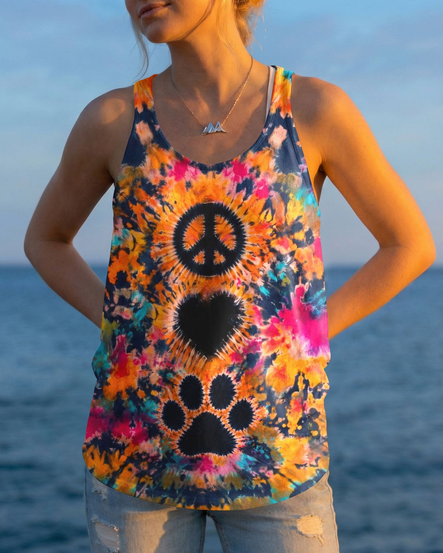 PEACE LOVE PAW PRINT ALL OVER PRINT - TLTW0406261