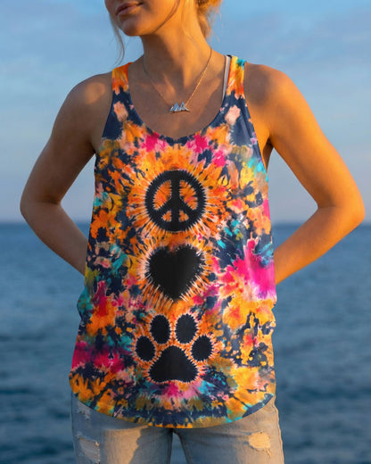 PEACE LOVE PAW PRINT ALL OVER PRINT - TLTW0406261