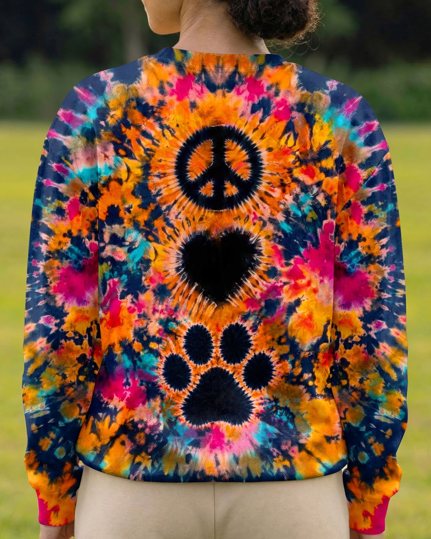 PEACE LOVE PAW PRINT ALL OVER PRINT - TLTW0406261