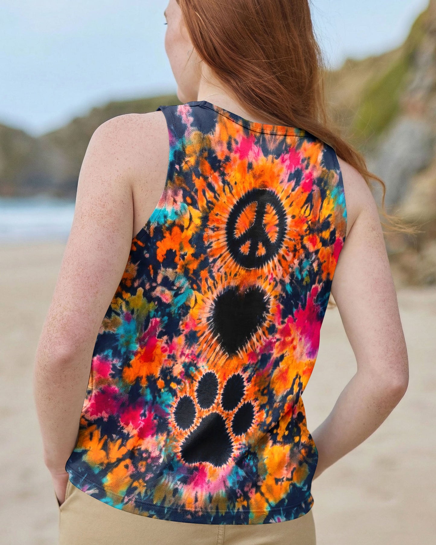 PEACE LOVE PAW PRINT ALL OVER PRINT - TLTW0406261