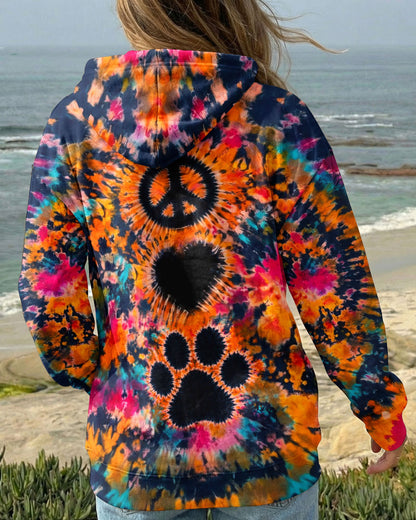PEACE LOVE PAW PRINT ALL OVER PRINT - TLTW0406261