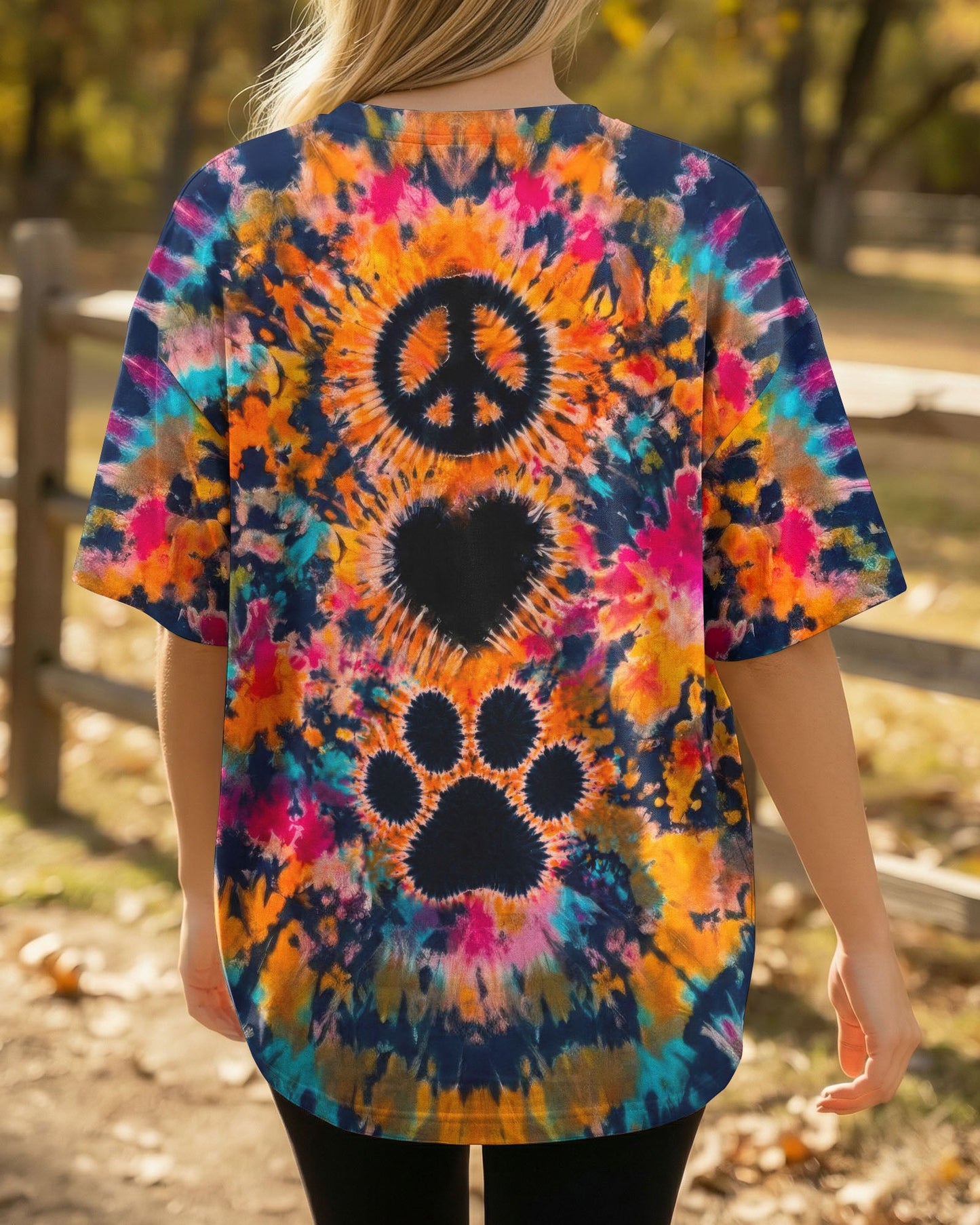 PEACE LOVE PAW PRINT ALL OVER PRINT - TLTW0406261