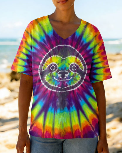 SLOTH COLORFUL SWIRL ALL OVER PRINT  - TLTW0704263