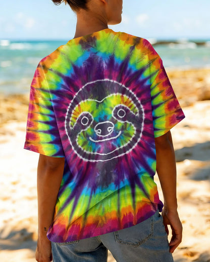 SLOTH COLORFUL SWIRL ALL OVER PRINT  - TLTW0704263