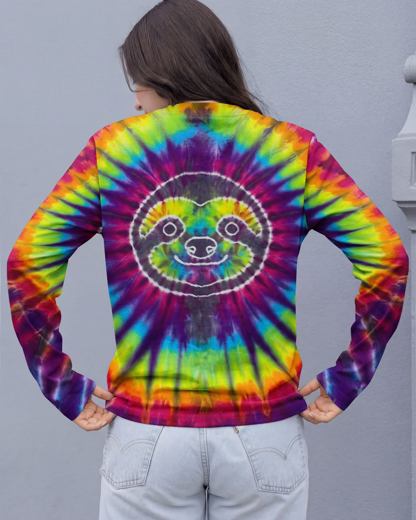 SLOTH COLORFUL SWIRL ALL OVER PRINT  - TLTW0704263