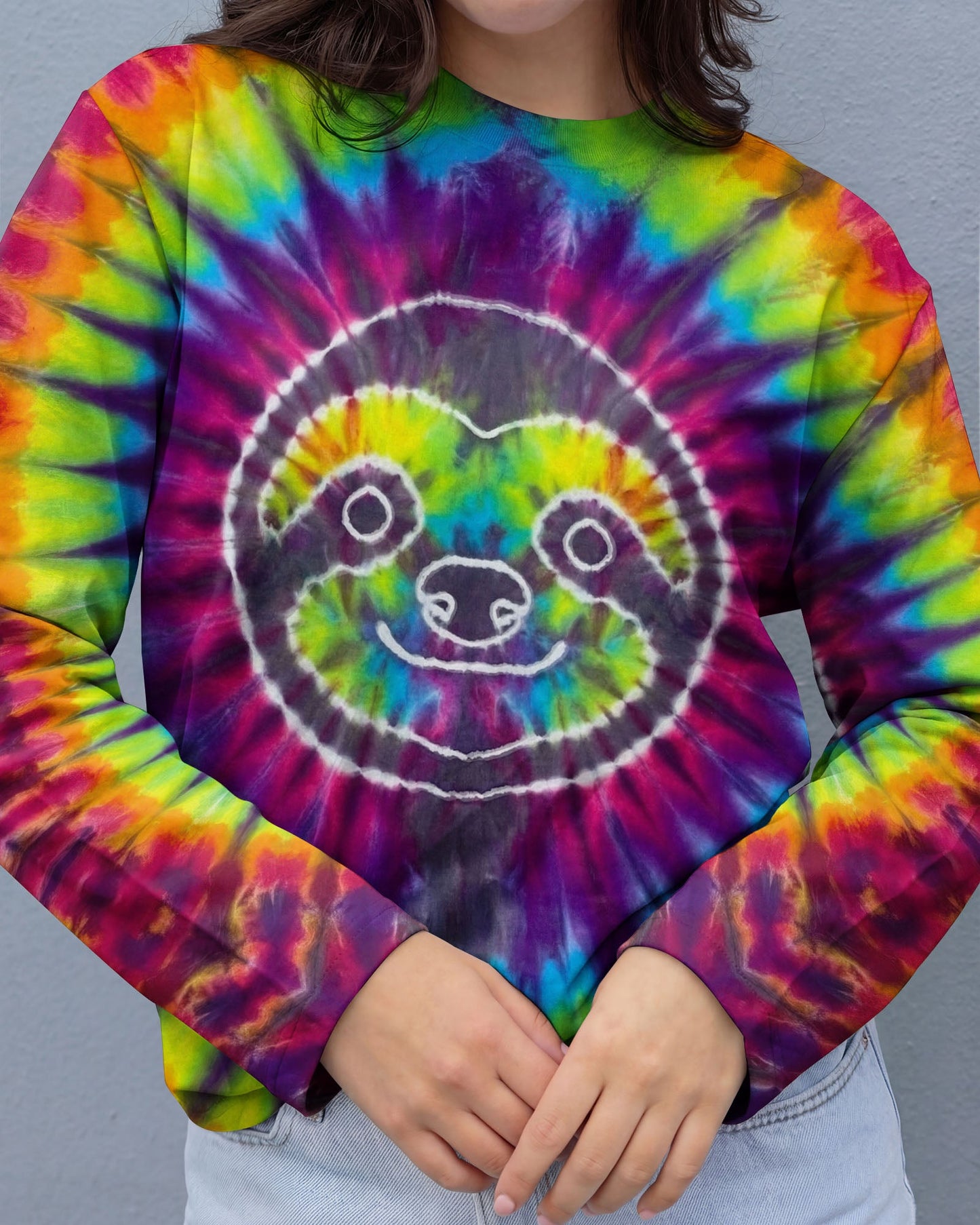 SLOTH COLORFUL SWIRL ALL OVER PRINT  - TLTW0704263