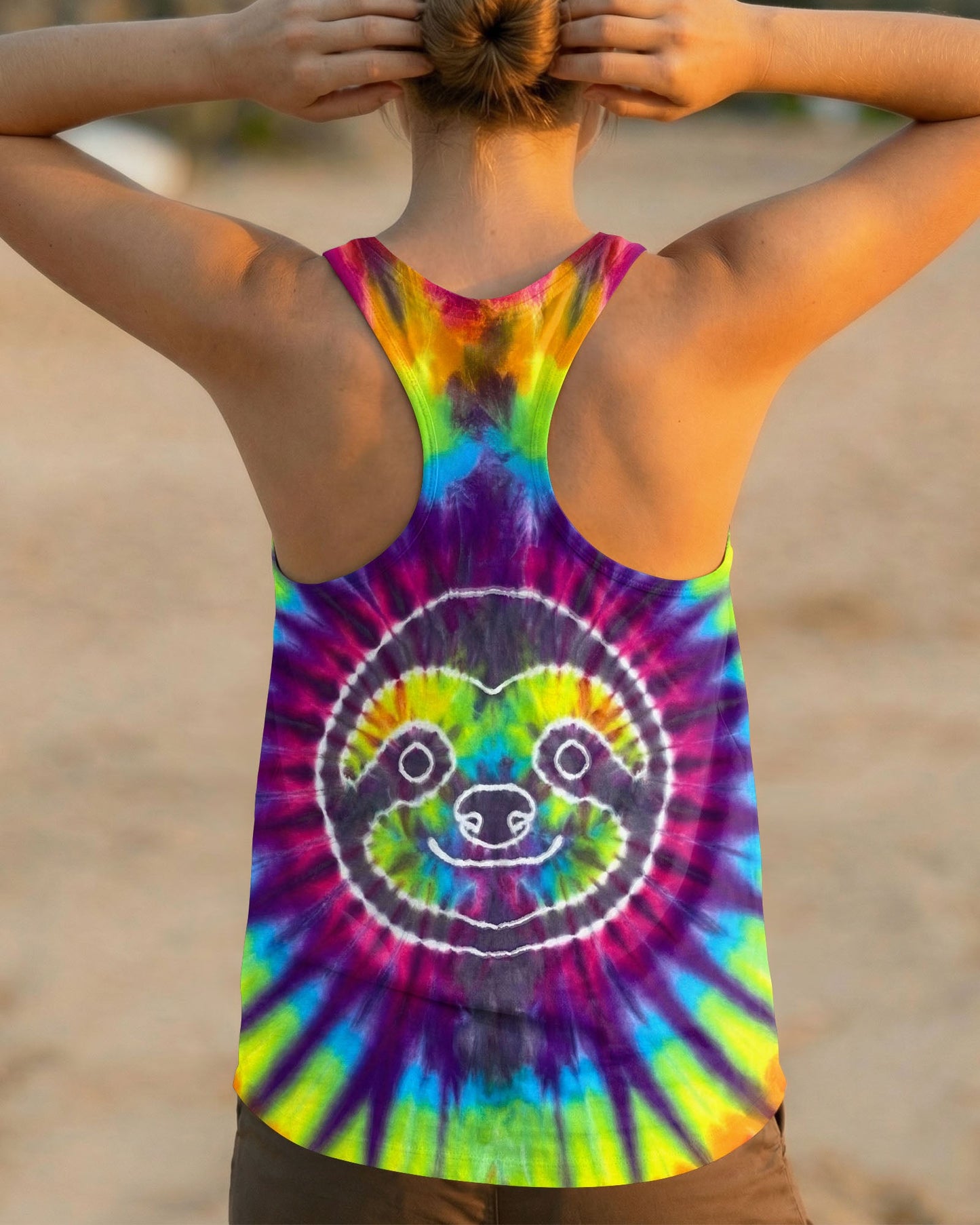 SLOTH COLORFUL SWIRL ALL OVER PRINT  - TLTW0704263