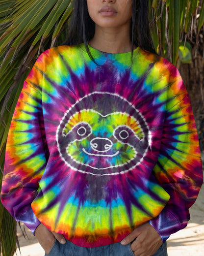 SLOTH COLORFUL SWIRL ALL OVER PRINT  - TLTW0704263