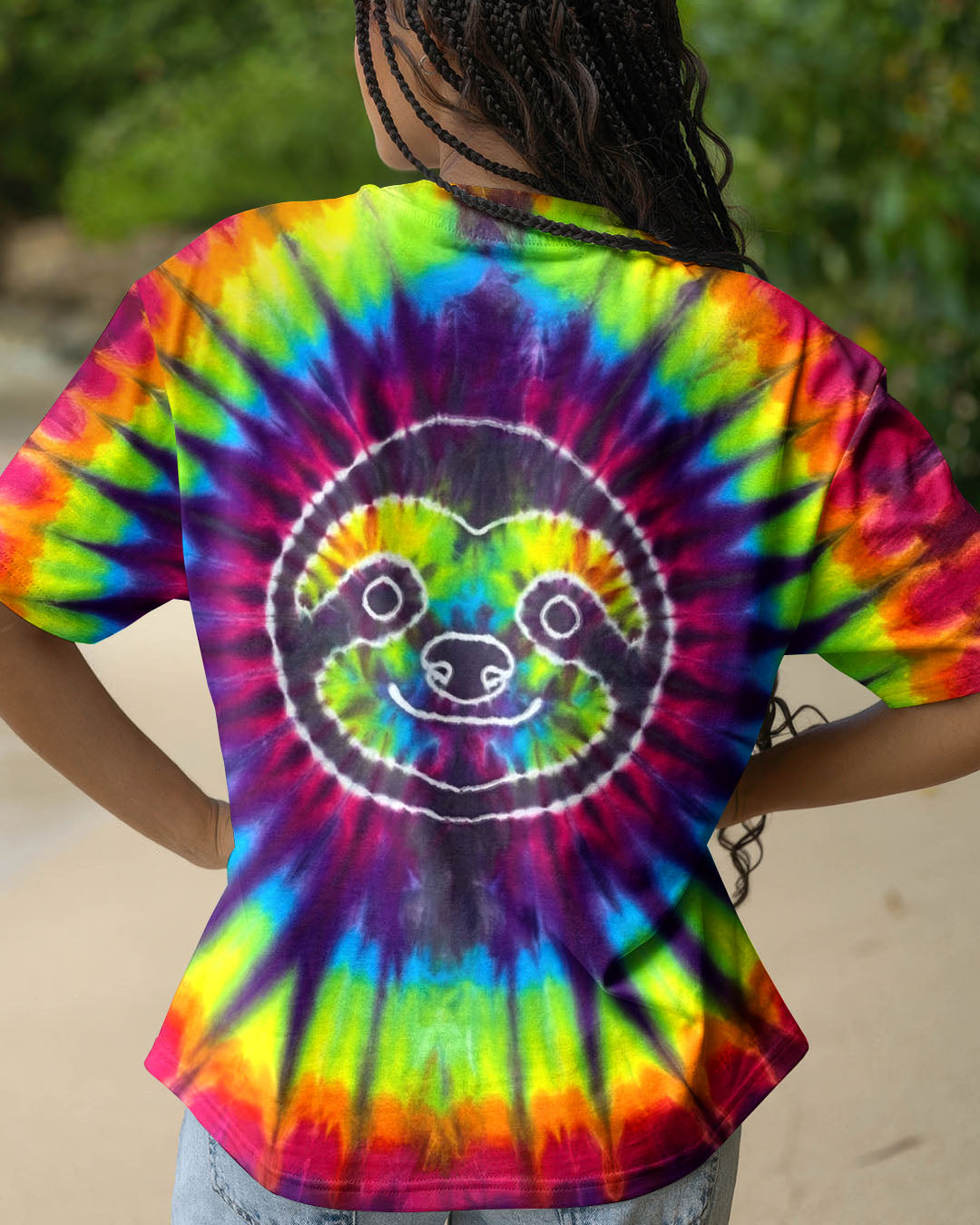 SLOTH COLORFUL SWIRL ALL OVER PRINT  - TLTW0704263