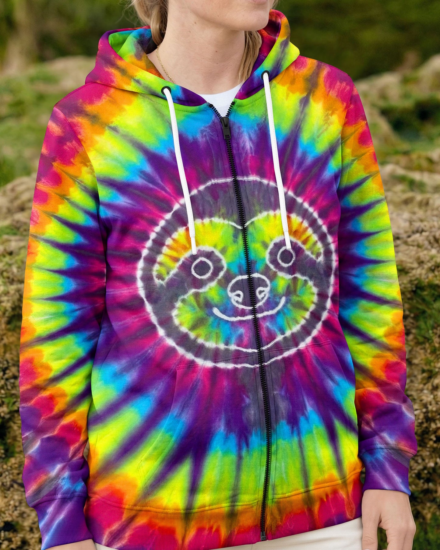 SLOTH COLORFUL SWIRL ALL OVER PRINT  - TLTW0704263