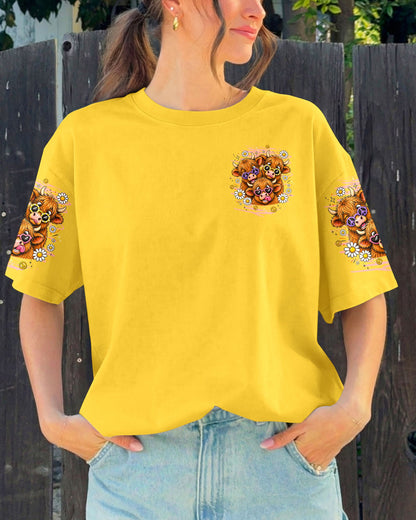 GOOD TIMES CRAZY FRIEND HIGHLAND COW ALL OVER PRINT - TLTW0807261