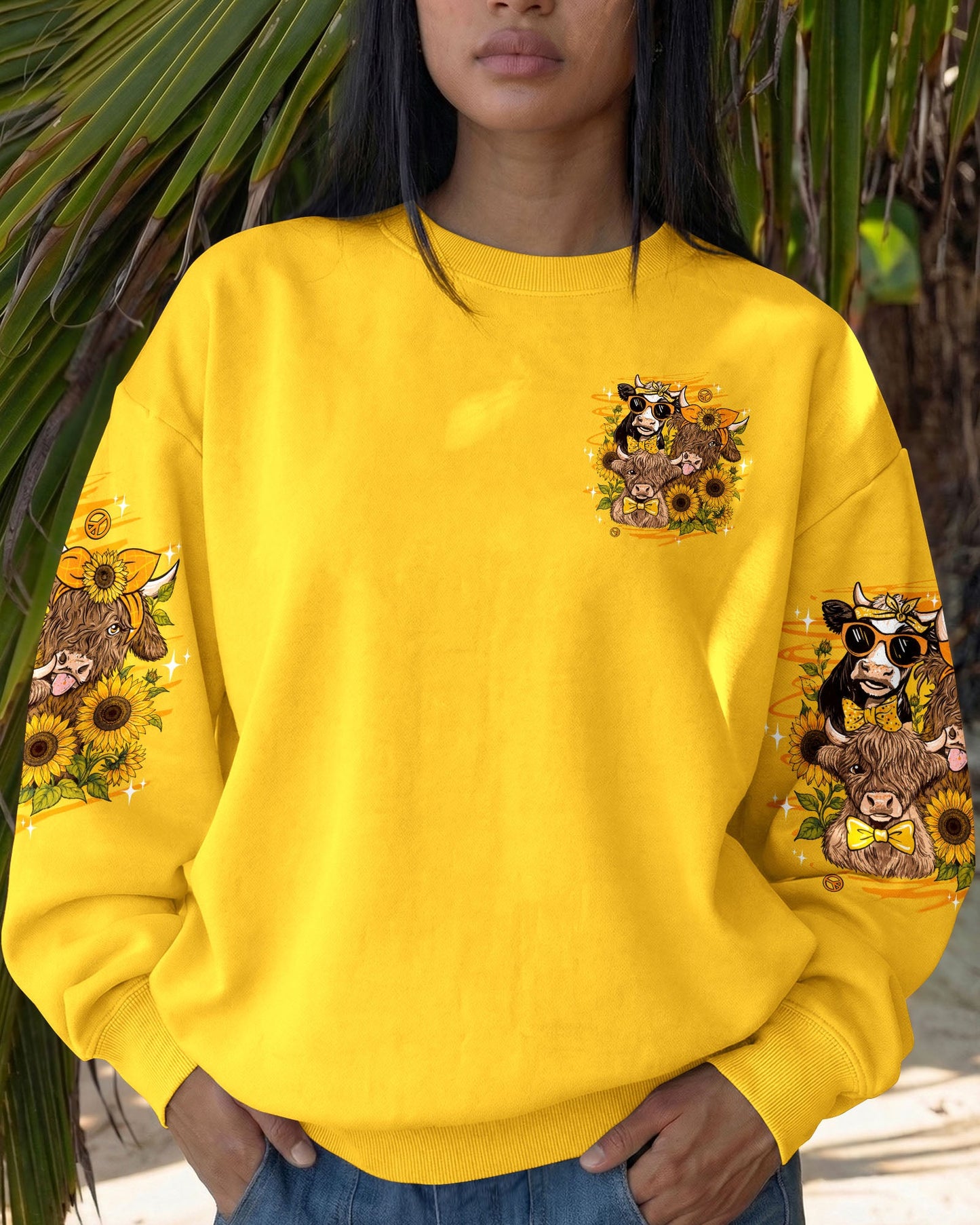 HANGIN' WITH MY HEIFERS HIGHLAND COW ALL OVER PRINT - TLTW0907264