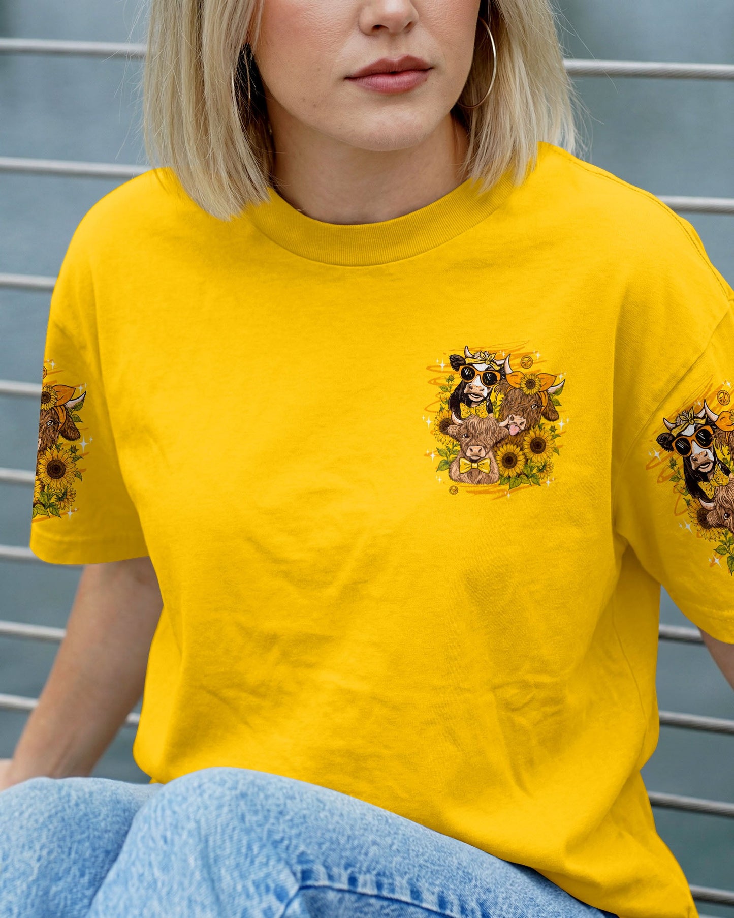 HANGIN' WITH MY HEIFERS HIGHLAND COW ALL OVER PRINT - TLTW0907264