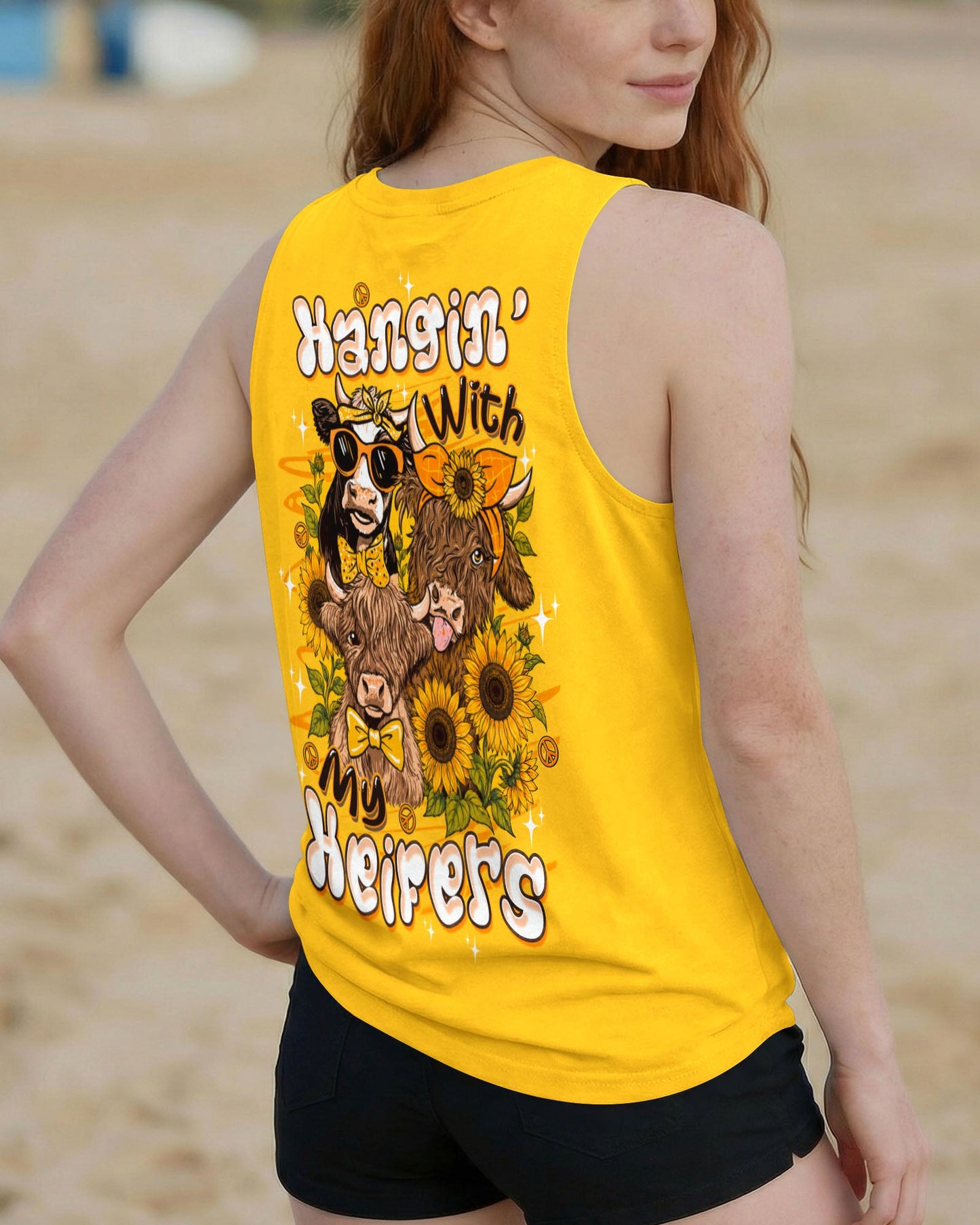 HANGIN' WITH MY HEIFERS HIGHLAND COW ALL OVER PRINT - TLTW0907264