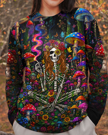 HIPPIE SKELETON SKULL MUSHROOM ALL OVER PRINT - TLTW1105262