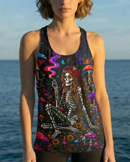 HIPPIE SKELETON SKULL MUSHROOM ALL OVER PRINT - TLTW1105262