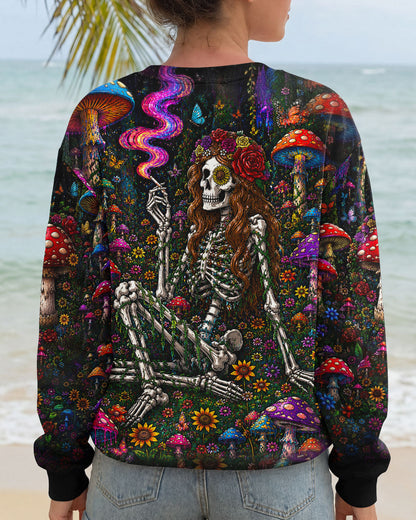 HIPPIE SKELETON SKULL MUSHROOM ALL OVER PRINT - TLTW1105262