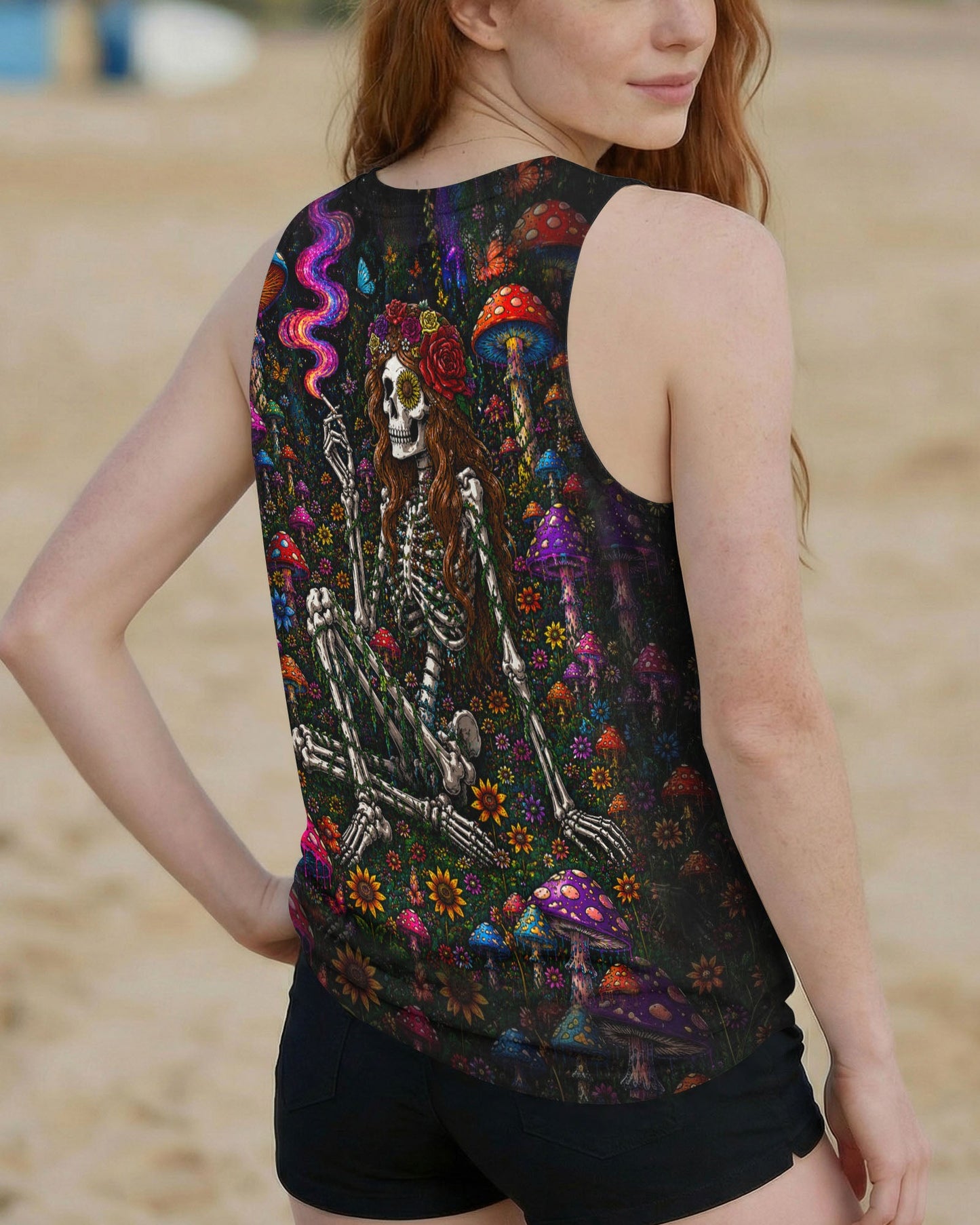 HIPPIE SKELETON SKULL MUSHROOM ALL OVER PRINT - TLTW1105262