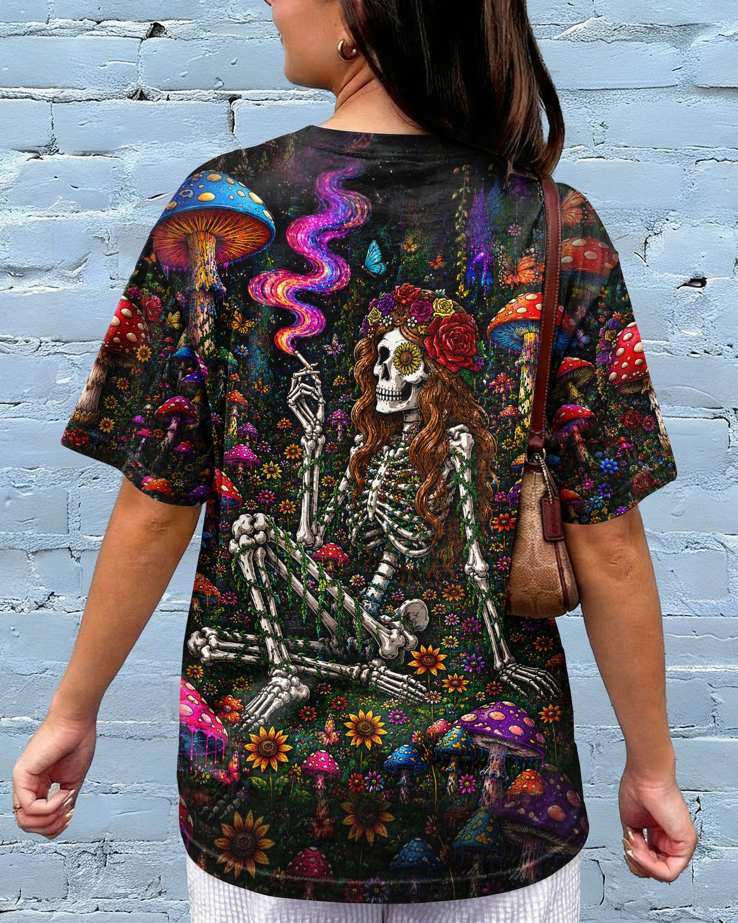 HIPPIE SKELETON SKULL MUSHROOM ALL OVER PRINT - TLTW1105262