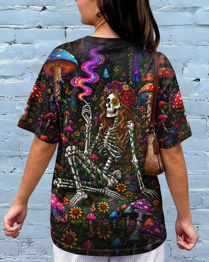 HIPPIE SKELETON SKULL MUSHROOM ALL OVER PRINT - TLTW1105262