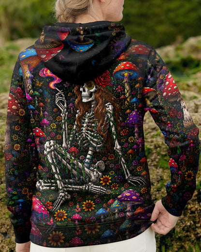 HIPPIE SKELETON SKULL MUSHROOM ALL OVER PRINT - TLTW1105262