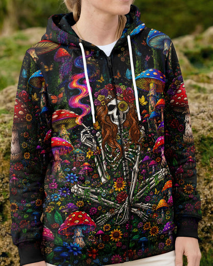 HIPPIE SKELETON SKULL MUSHROOM ALL OVER PRINT - TLTW1105262