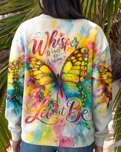 WHISPER WORDS OF WISDOM LET IT BE BUTTERFLY ALL OVER PRINT  - TLTW1305264