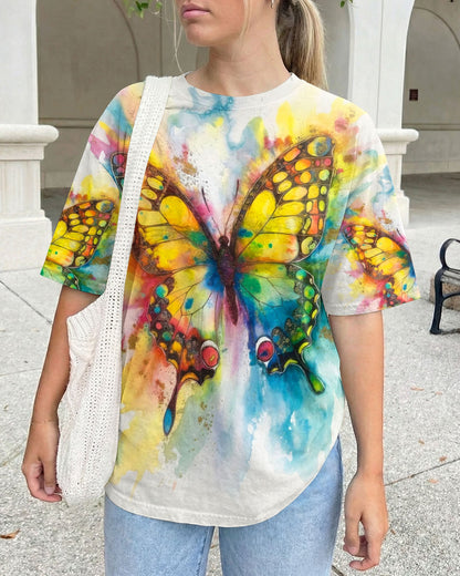 WHISPER WORDS OF WISDOM LET IT BE BUTTERFLY ALL OVER PRINT  - TLTW1305264