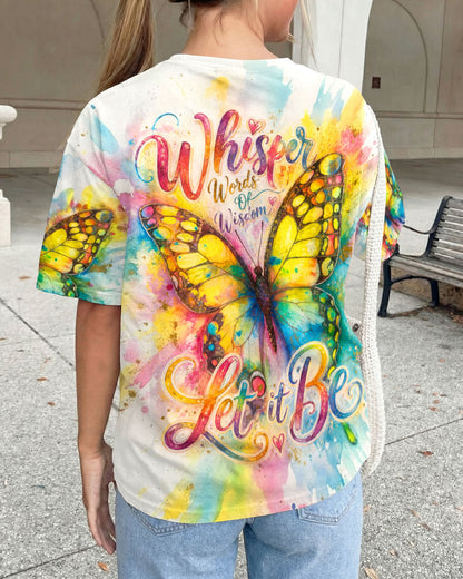 WHISPER WORDS OF WISDOM LET IT BE BUTTERFLY ALL OVER PRINT  - TLTW1305264