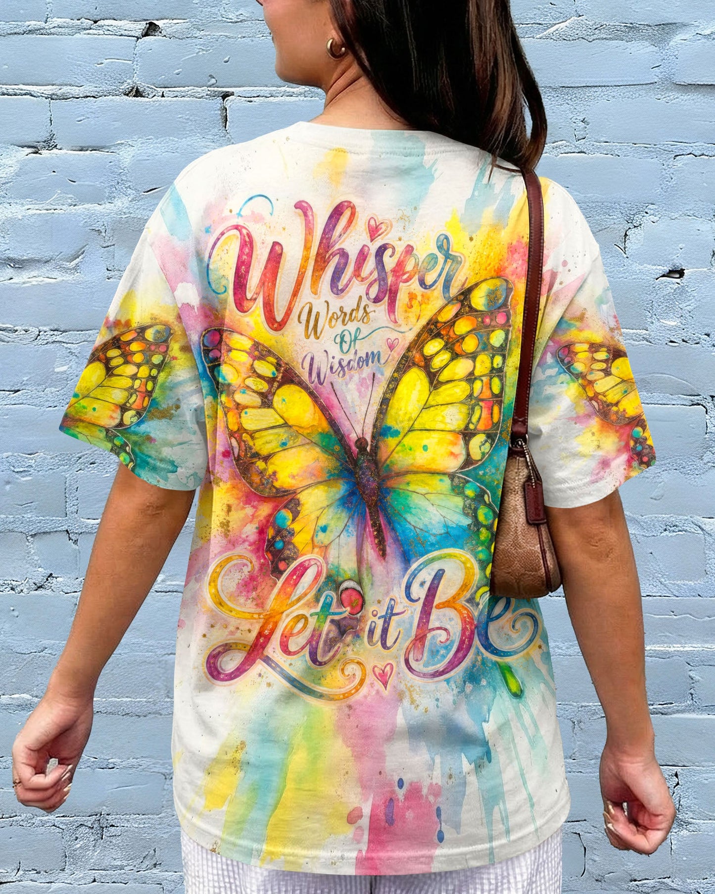 WHISPER WORDS OF WISDOM LET IT BE BUTTERFLY ALL OVER PRINT  - TLTW1305264