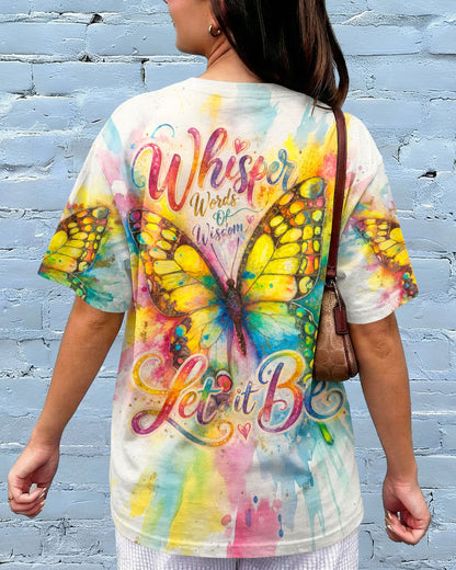 WHISPER WORDS OF WISDOM LET IT BE BUTTERFLY ALL OVER PRINT  - TLTW1305264