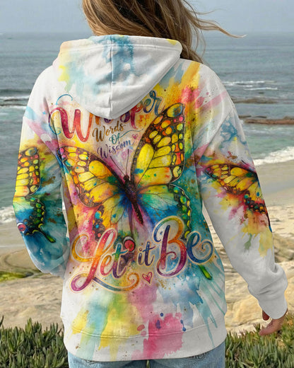 WHISPER WORDS OF WISDOM LET IT BE BUTTERFLY ALL OVER PRINT  - TLTW1305264